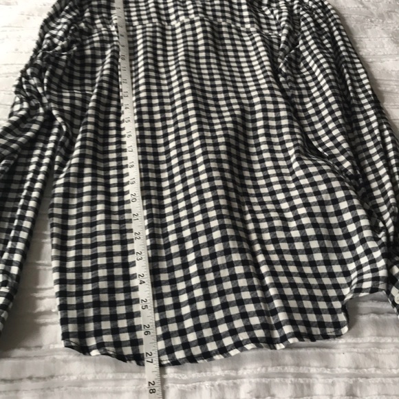 Topshop Petite Gingham Button Up Blouse NWOT - Picture 7 of 7
